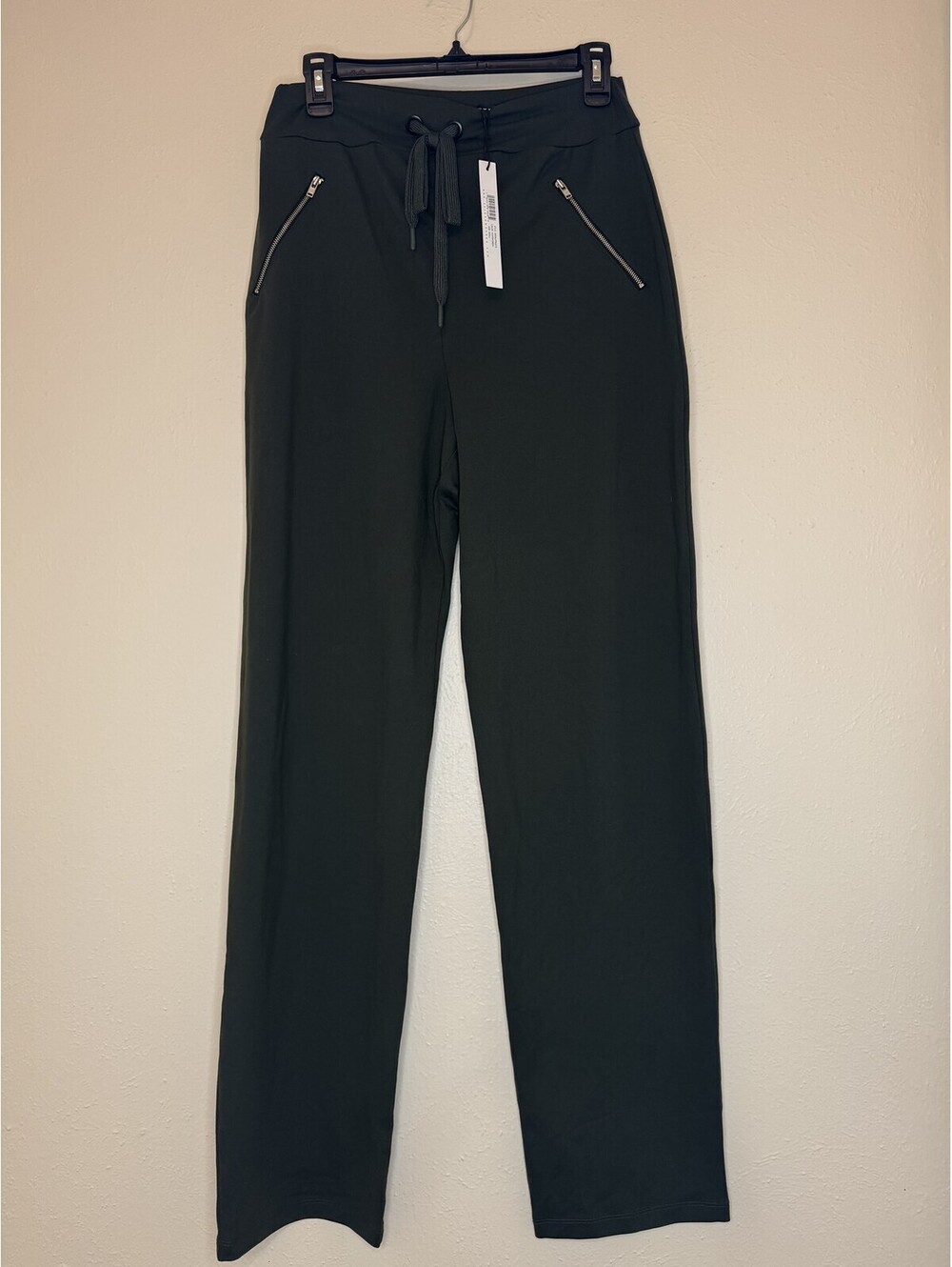 Susana Monaco Hunter Green Nylon/Spandex Drawstring Pants Sz S